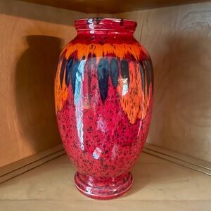 Vintage Poole English Art Pottery Living Glaze EXODUS 10” VASE - Pristine MCM